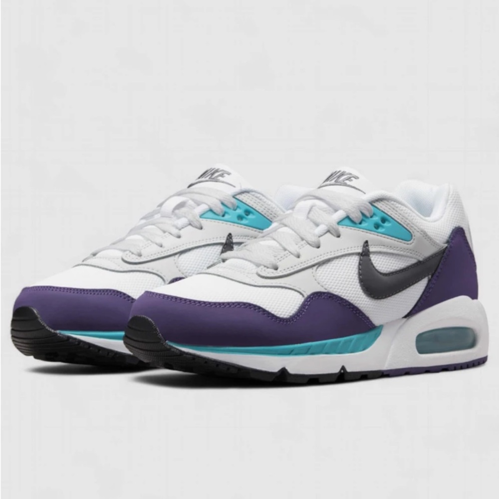 Nike Air Max Correlate White and Purple with Teal Accents